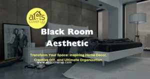 An inspiring black room aesthetic that highlights unique decor elements, perfect for transforming your living space beautifully.