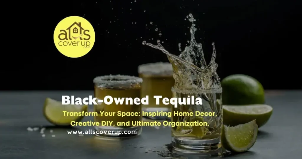 Popular black owned tequila showcased in a stylish sports-themed home decor setting, inspiring a vibrant atmosphere.